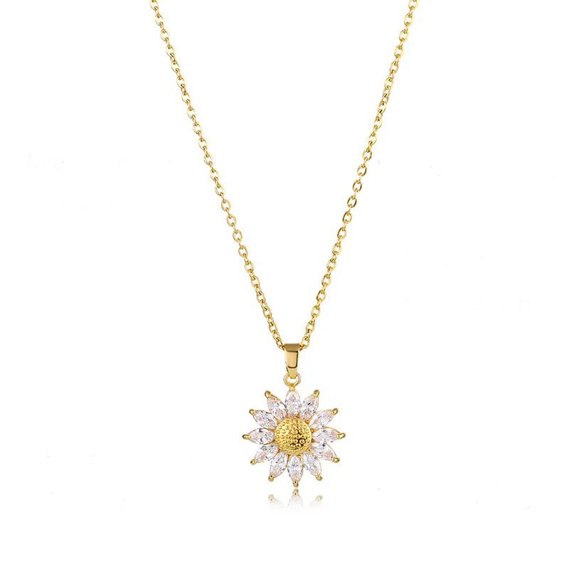 18K Gold You Are My Sunshine Necklace