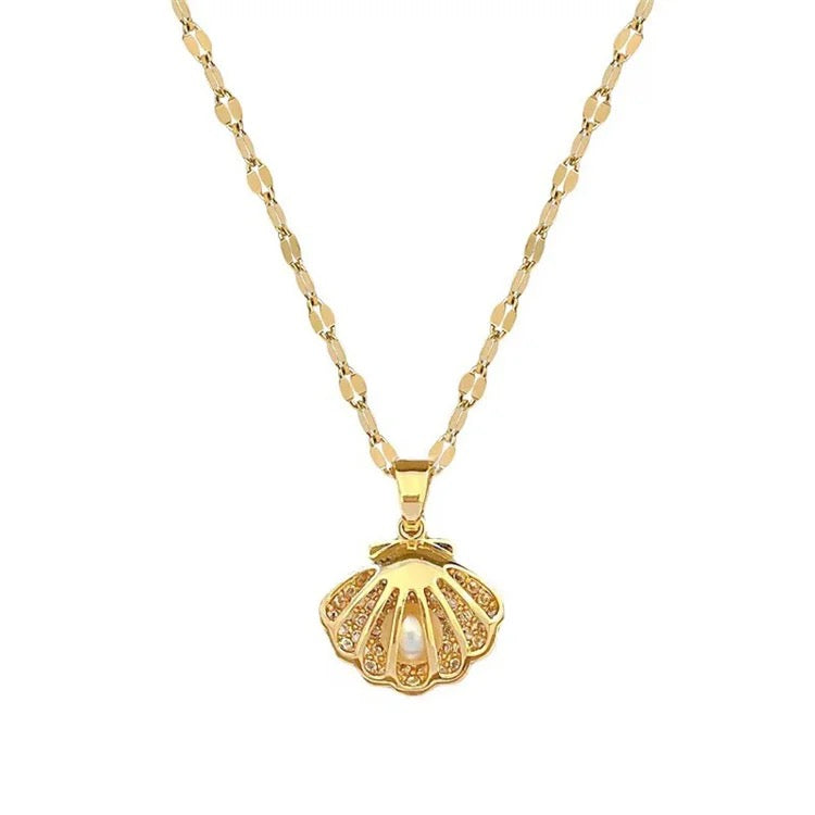 18k Gold Pearl of Passion Necklace