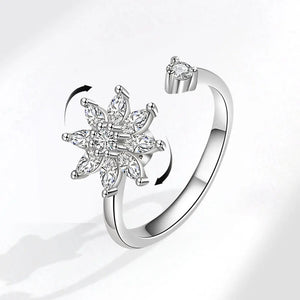 925 Sterling Silver Winters Kiss Fidget Ring