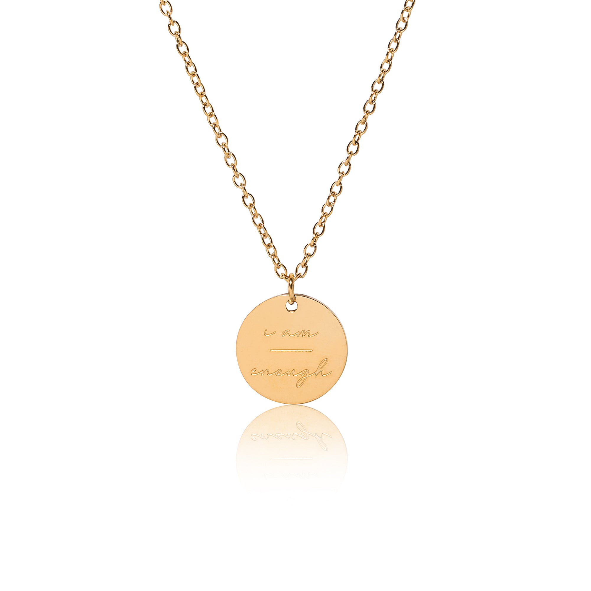 18k Gold I Am Enough Necklace